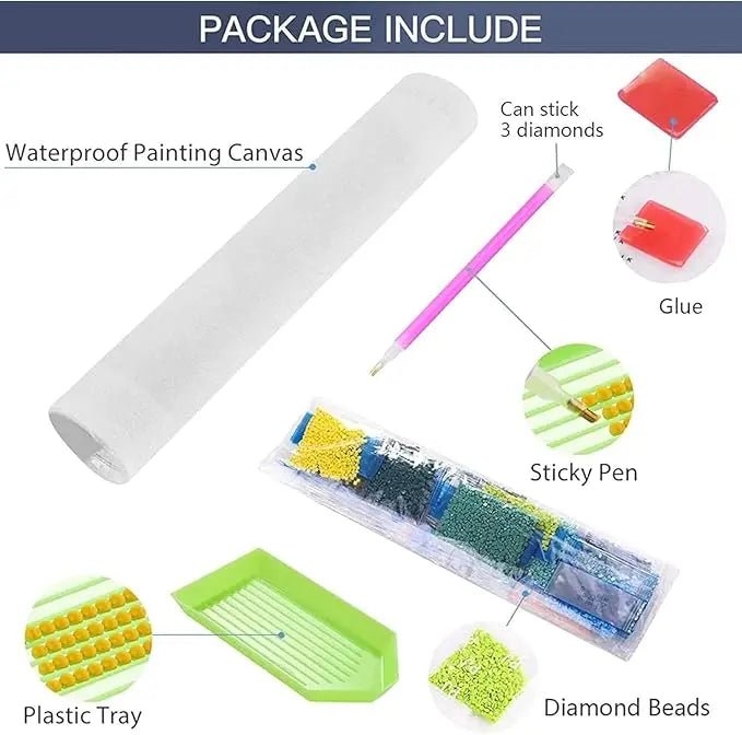 5D Diamond Painting Kit For Home Decoration (Random Designs)