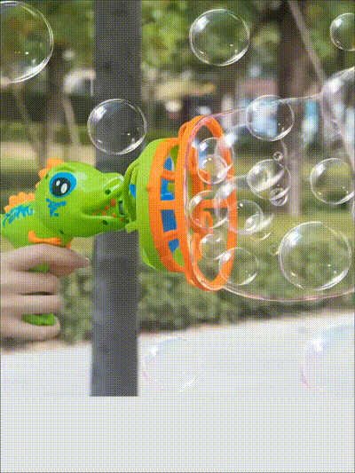 2 in 1 Electric Lion Dance Bubble Gun For Kids