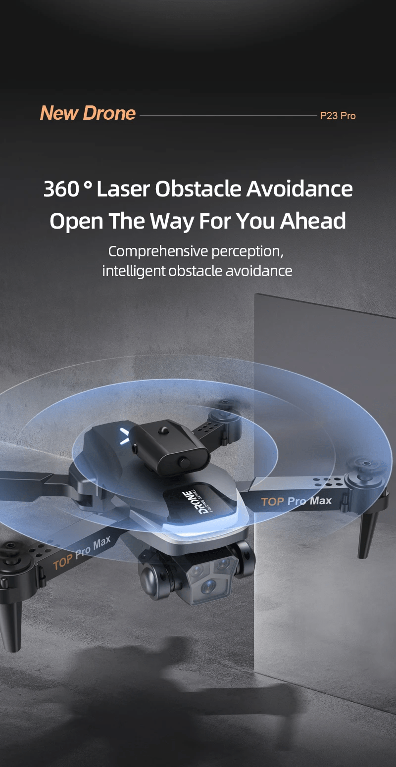 P23 Pro Intelligent Obstacle Avoiding Drone - Foldable Drone