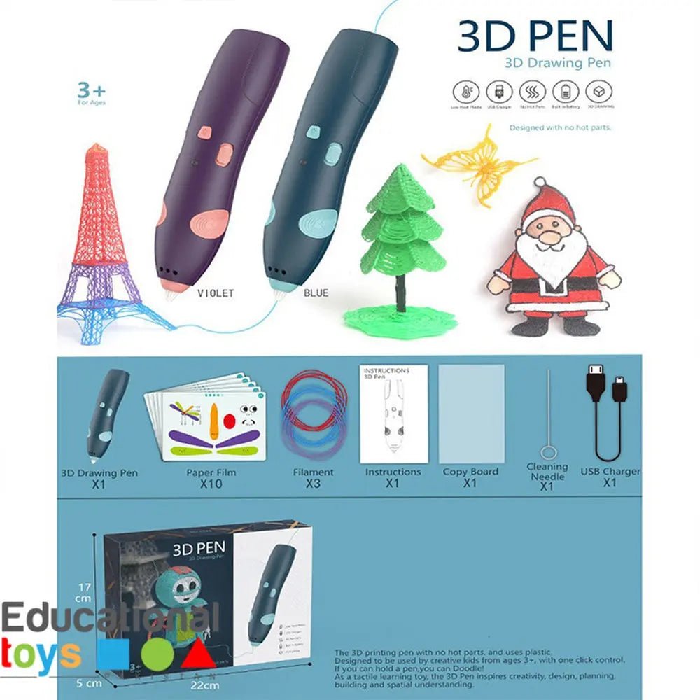 3D Pen Printing And Drawing Pen For Kids