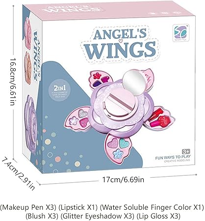 Angel Wings Cosmetics Makeup Toy Set For Kids