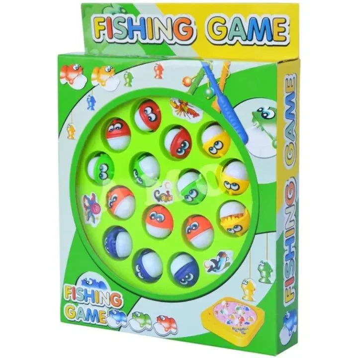 Battery-Operated Rotating Fishing Game Toy for Kids & Toddlers – 15 Fish