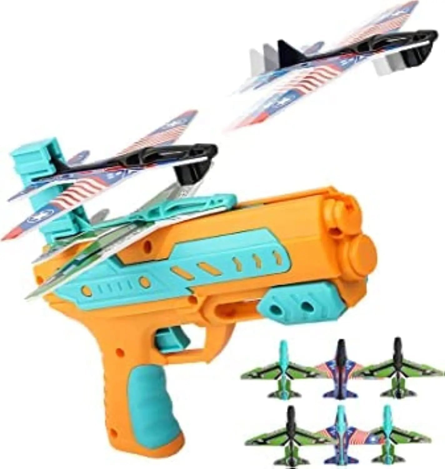 Air Battle 2 In 1 Plane Flying Launcher Gun