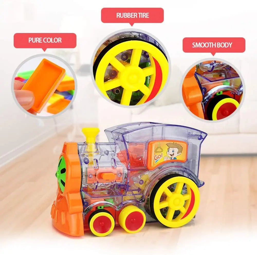 Automatic Domino Brick Laying Toy Train