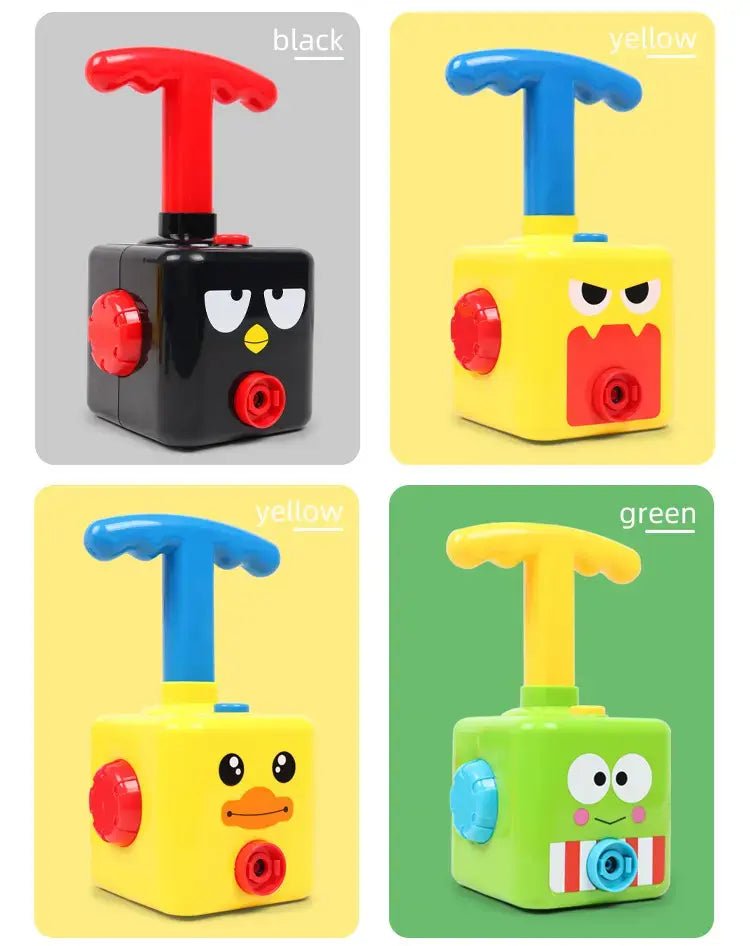 Balloon Powered Pumping Car Toy Set for Toddlers