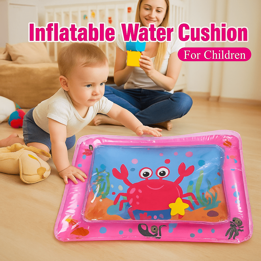 Premium Baby Inflatable Water Tummy Time Mat (Pink)