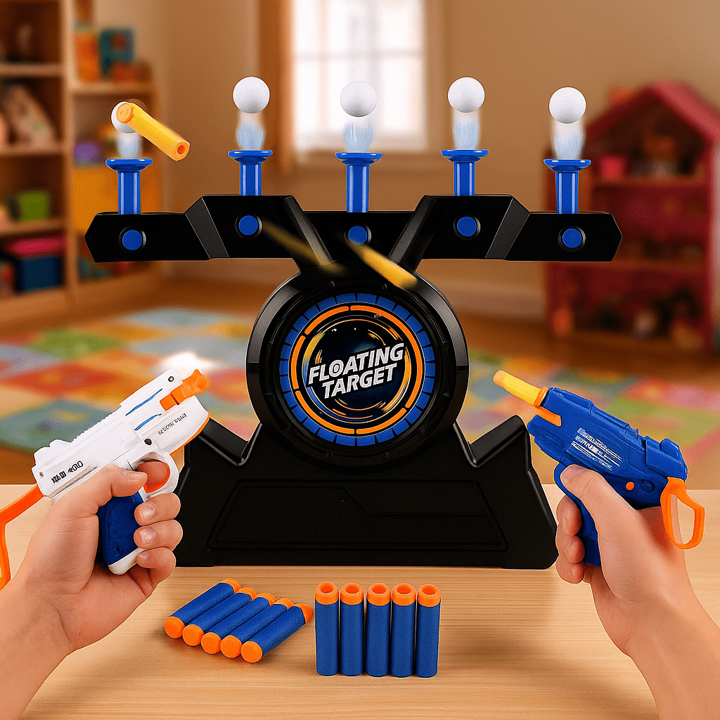 Floating Ball Target Shooting Soft Bullet Gun Toy For 2 Players