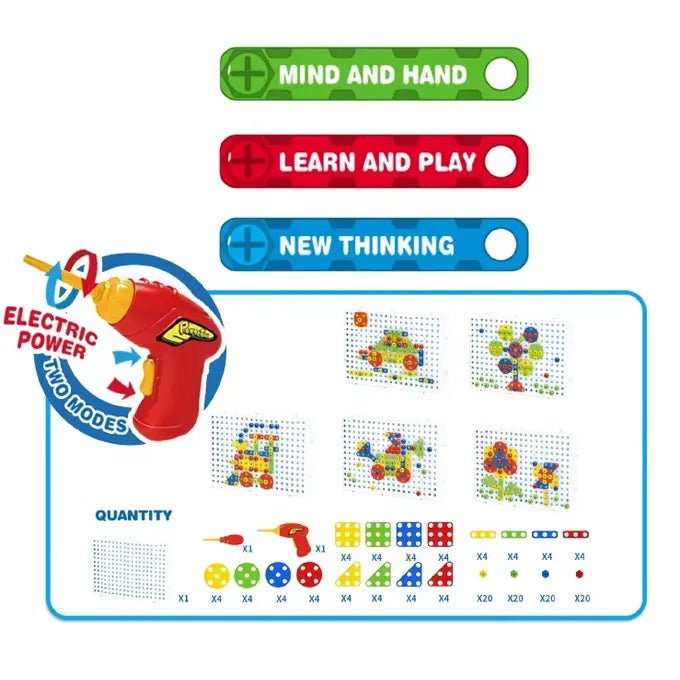 Creative Drilling Toy With Screwdriver Tool Playset (144 pcs)