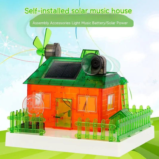 DIY Solar Energy Powered Model House Educational Toy For Kids