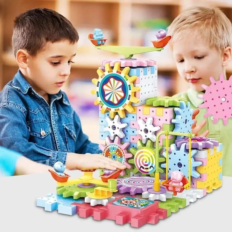 Electric Building Block Gear Toy