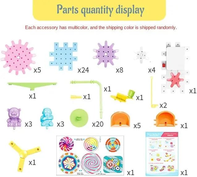 Electric Building Block Gear Toy