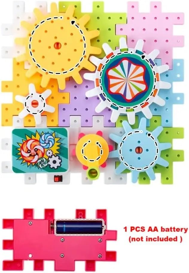 Electric Building Block Gear Toy