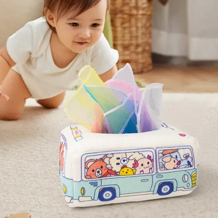 Pull Along Tissue Box Toy For Toddlers (Random Design)