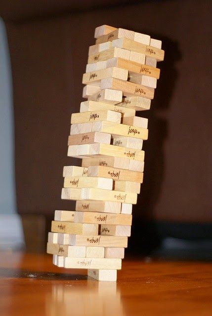 Classic Jenga Wooden Stacking Tower Board Game for Kids & Adults