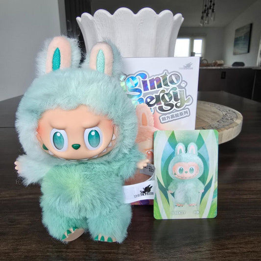 Labubu Big Into Energy Monster Plush Keychain - 1 PC (Green)