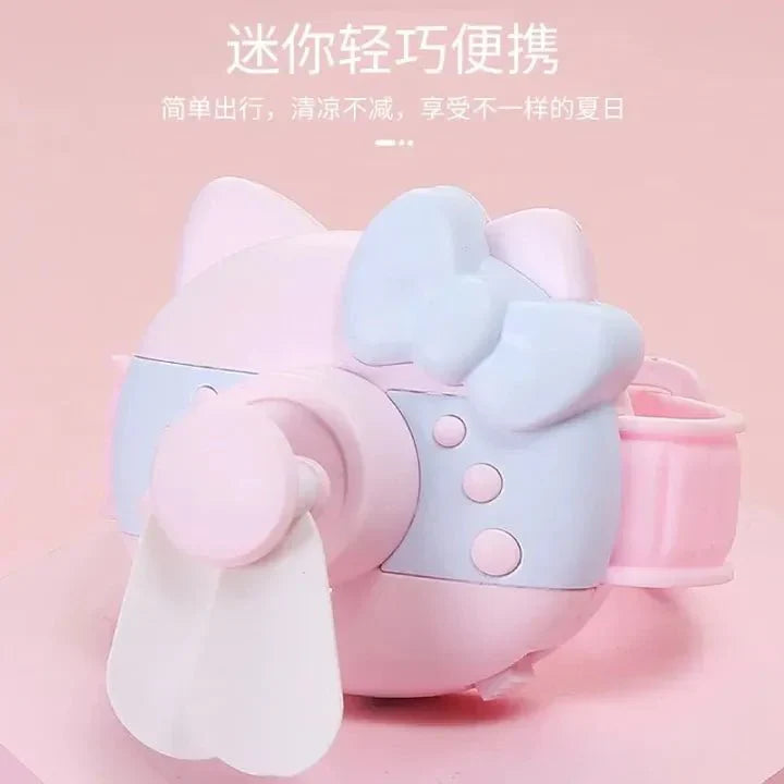Mini Wrist Outdoor Rechargeable Cute Watch Fan