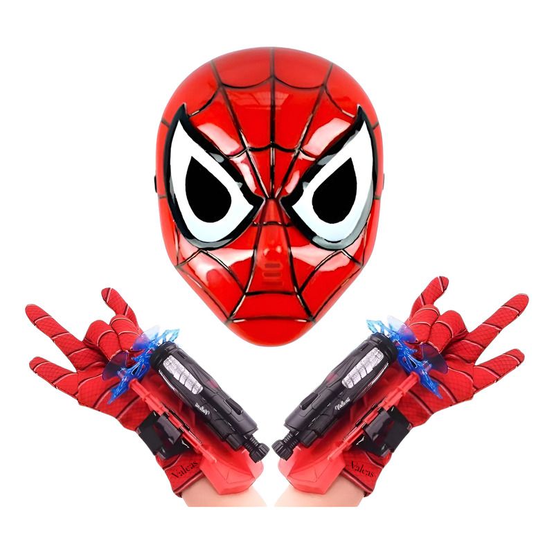 Glowing LED Light Spiderman Mask for Kids