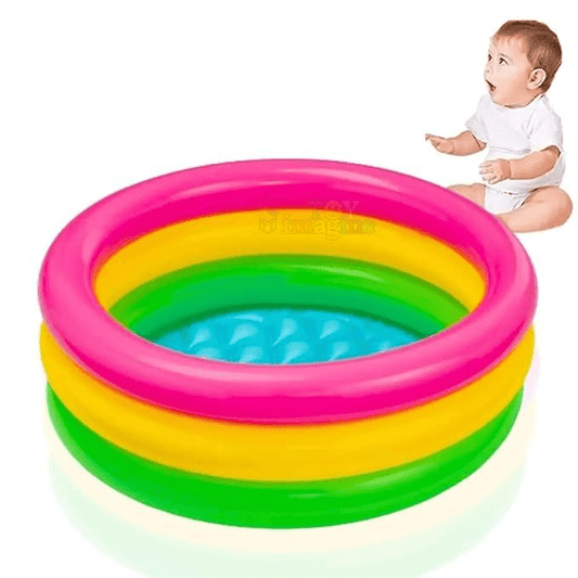 Sunset Glow Rainbow Inflatable Swimming Pool 34" x 10"