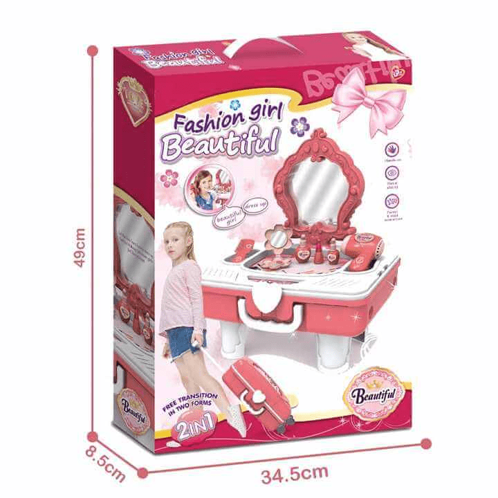 2 in 1 Draw-Bar Box Dressing Table Toys