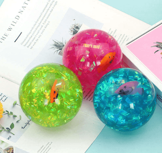 LED Flashing Colorful Rubber Ball For Kids