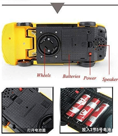 Transformer Robot Car Toy With Lights & Sound For Kids