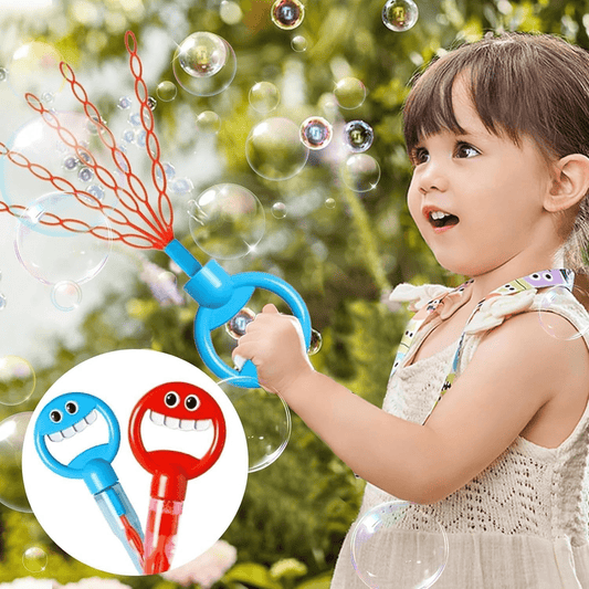 32 Hole Smiling Face Bubble Stick For Kids