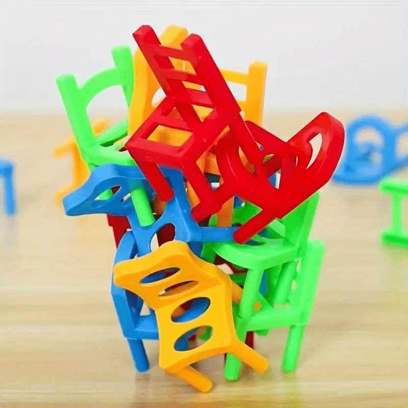 Stacking Chairs Balance Puzzle Battle Building Blocks Game