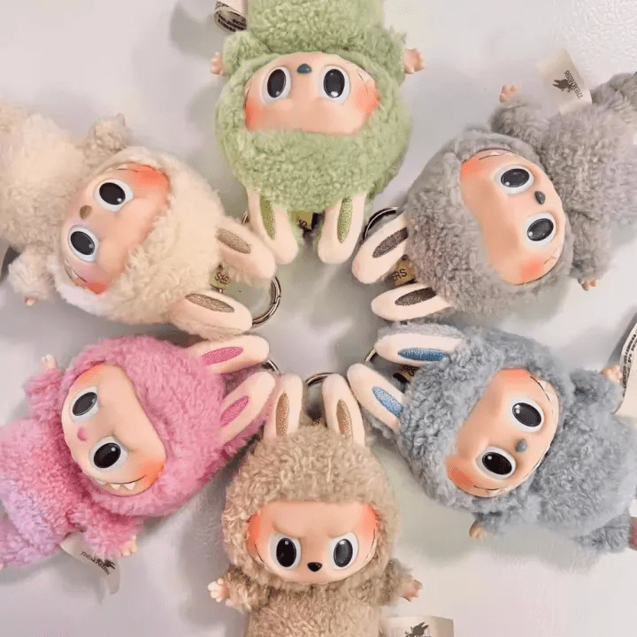 Labubu Macaron Monster Keychain Blind Box (Random Character) - 1 PC