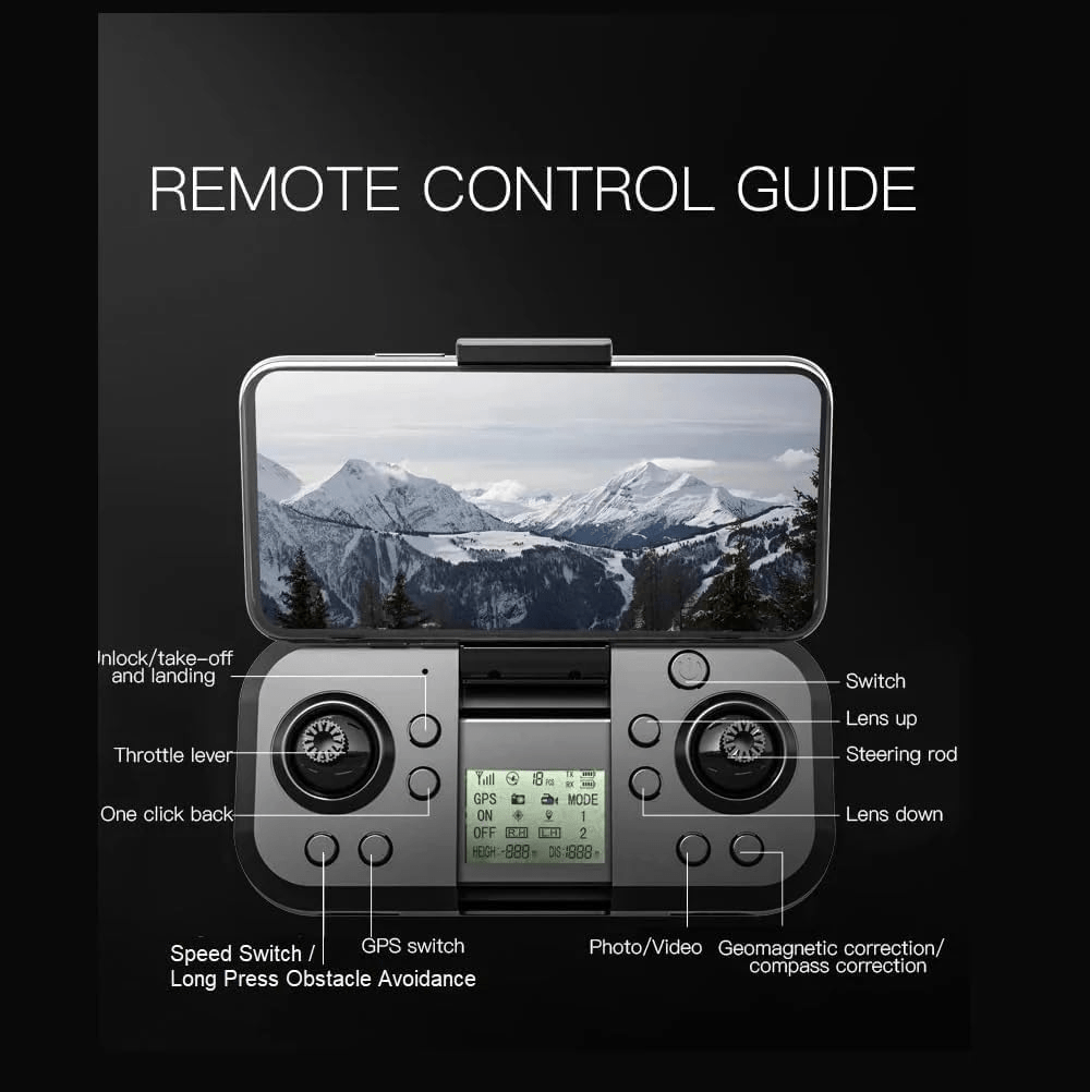 P23 Pro Intelligent Obstacle Avoiding Drone - Foldable Drone