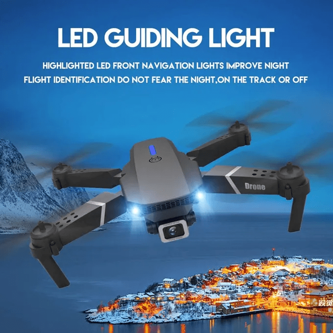 E88 PRO Drone with Dual Camera & LED Lights