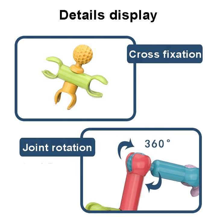 Skeleton Joint Rod Bar Blocks 34 Pcs