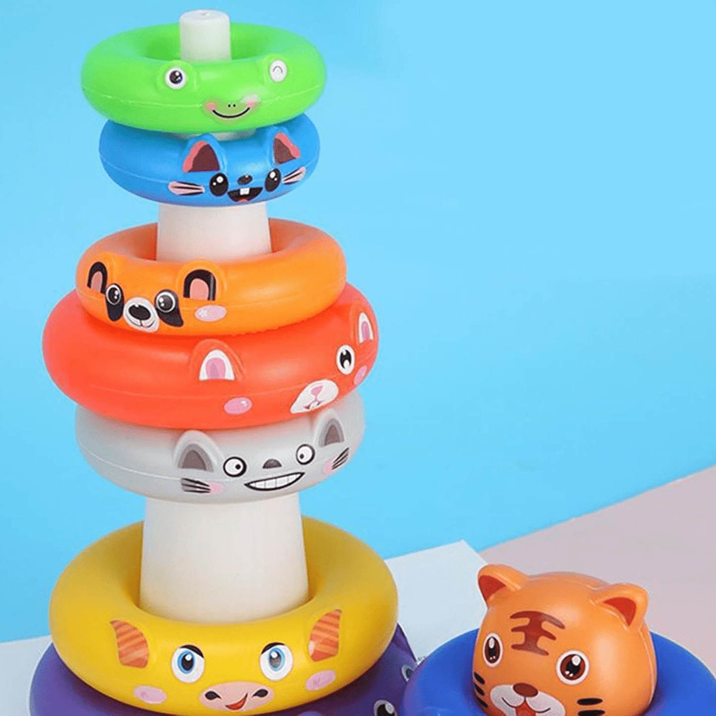 Rainbow Hand Eye Coordination Rings for Kids