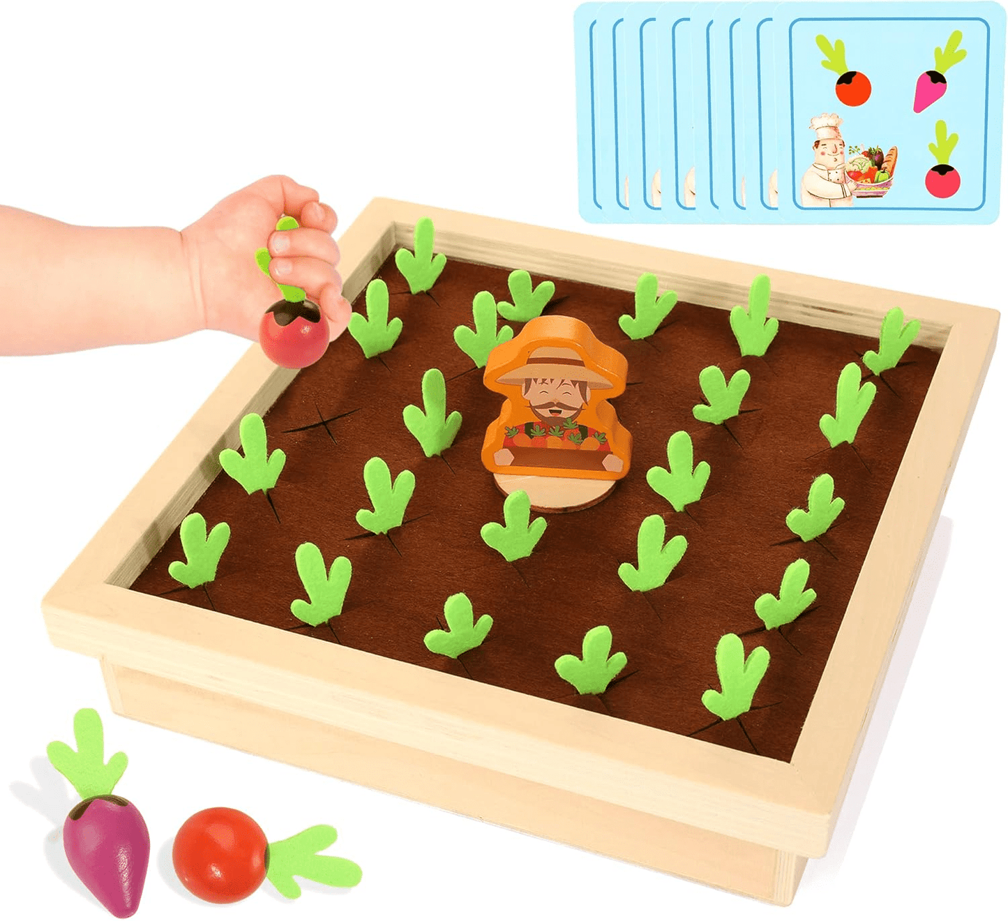 Wooden Carrot Harvest Game