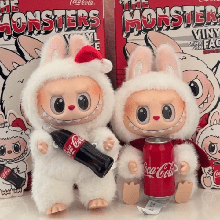 Labubu Monster Coca-Cola Series Plush Keychain Blind Box - 1 PC
