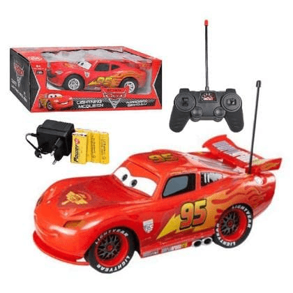 3D MC Queen Remote Control Car Plastic Lightning McQueen Vehicle