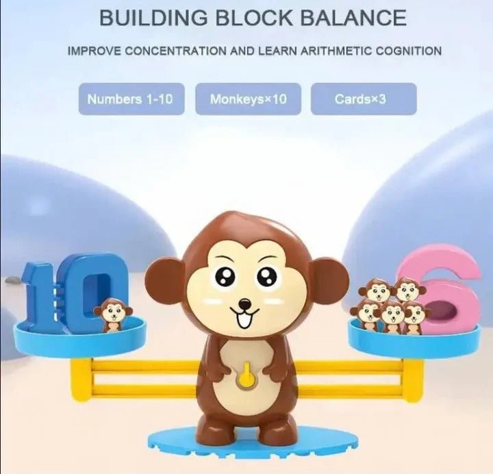 Weight Balance Learning Scale - Monkey Balance Game