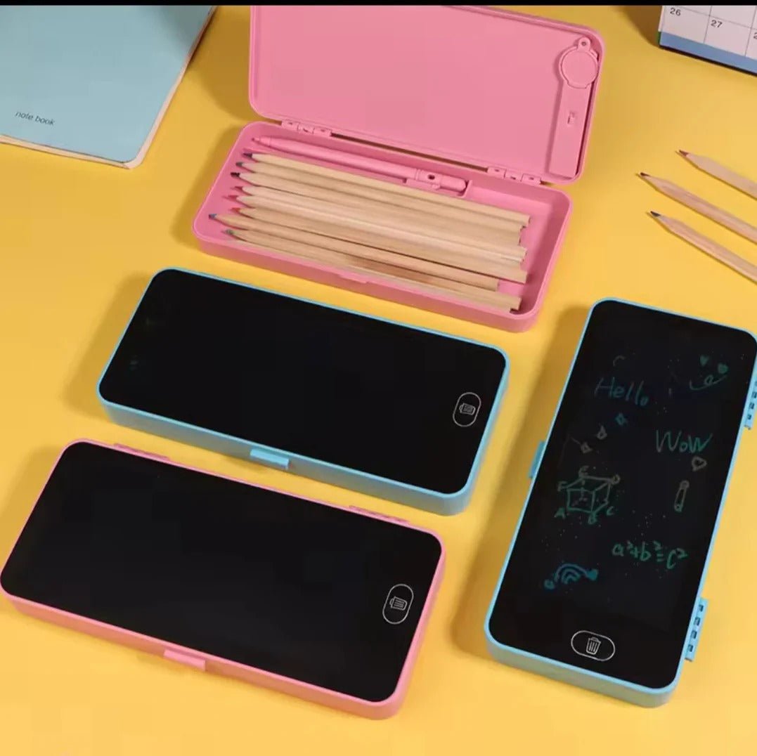 LCD Writing Tablet Pencil Box-Drawing Board Case with Erase Button