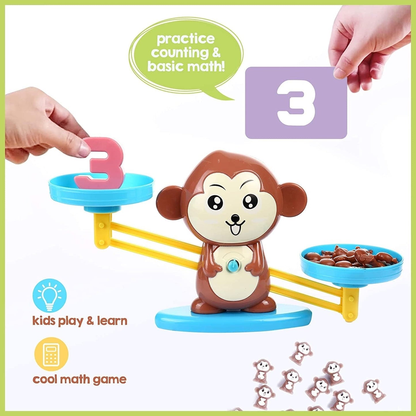 Weight Balance Learning Scale - Monkey Balance Game